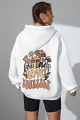 Unisex Oversize Love Yourself Baskılı Sweatshirt thumbnail 8