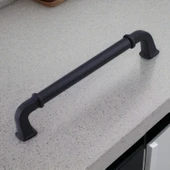 Alfa Metal Mat Siyah Kulp 128 mm 12.8 cm Mobilya Çekmece Mutfak Dolabı Dolap Kapak Kulp Kulb Kulpu - 9
