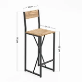 Gzl Bar Masa Bar Sandalye Yemek Masa Sandalye Takımı Çam 1579 thumbnail 9