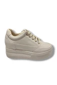 Şanzelize 187-25 Deri Dolgu Topuk Kadın Sneaker - 3