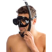 Cressi Perla-Mexico Maske Şnorkel Seti Siyah - 4