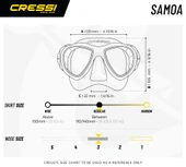 Cressi Samoa-Mexico Yetişkin Maske Şnorkel Seti Şeffaf-Açık Mavi - 3