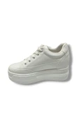 Şanzelize 187-25 Deri Dolgu Topuk Kadın Sneaker - 5