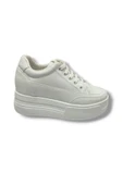 Şanzelize 187-25 Deri Dolgu Topuk Kadın Sneaker - 6