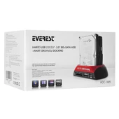 Everest HDC-385 Harici Usb 2.0 2.5- 3.5 IDE+SATA Hdd + Kart Okuyucu Docking - 4