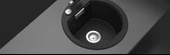 Schock Mono R-100 Magma Siyah Granit Mutfak Eviyesi - 2