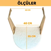 Beylini Askılı Kedi Yatağı Petek Radyatör Asılabilir Konforlu Rahat Kedi Köpek Uyku Alanı Beyaz 35x40 CM - 5