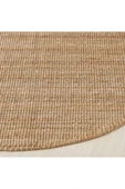 Jüt halı, Natürel, 130 cm Yuvarlak thumbnail 2