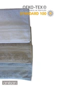 6'lı Boncuk Beyaz El Havlusu - 50x90 Cm, 225 Gr, %100 Pamuk, Spa Ve Otel Havlusu, Günlük Kullanıma Uygun - 3