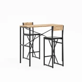 Gzl Bar Masa Bar Sandalye Yemek Masa Sandalye Takımı Döşeme Çam 1582 thumbnail 5