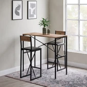 Gzl Bar Masa Bar Sandalye Yemek Masa Sandalye Takımı Döşeme Çam 1582 thumbnail 1