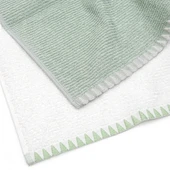 Green Black Vera 2'li Mutfak Havlusu %100 Pamuk Bukle-Bukle Krem-Mint 50X70 Cm - 3