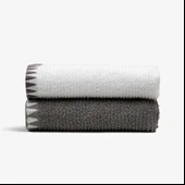 Green Black Vera 2'li Mutfak Havlusu %100 Pamuk Bukle-Bukle Krem-Antrasit 50X70 Cm - 3