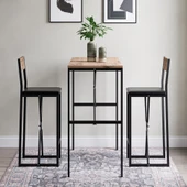 Gzl Bar Masa Bar Sandalye Yemek Masa Sandalye Takımı Döşeme Çam 1582 thumbnail 3