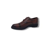 Zerhan 233-329 Erkek Taba Bağcıklı Hakiki Deri Hafif Taban Klasik Ayakkabı thumbnail 3