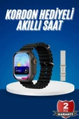 Ultra Akıllı Saat 49 Mm Çift Kordonlu Arama Cevaplama Bluetooth Bağlantılı - 1