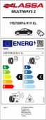 Lassa Multiways 2 195/55R16 91V XL Dört Mevsim Lastiği (Üretim Yılı 2025) - 4