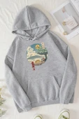 Unisex Neighbor's Ukiyo e Baskılı Sweatshirt thumbnail 11