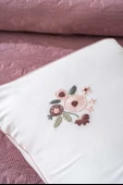 Rivaİstanbul Felix Rose Pamuklu Nakışlı Çift Kişilik Pike Takımı 4 Parça Uyku & Çeyiz Seti thumbnail 5