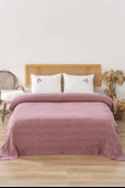 Rivaİstanbul Felix Rose Pamuklu Nakışlı Çift Kişilik Pike Takımı 4 Parça Uyku & Çeyiz Seti thumbnail 2