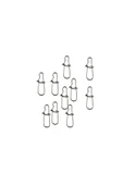 Captain 5014 inox Klips (10 adet) - 1