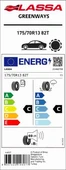 175/70R13 82T GREENWAYS LASSA - 4