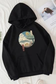Unisex Neighbor's Ukiyo e Baskılı Sweatshirt thumbnail 2