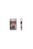 Captain 5023 Kilitli Klips İnox 10'lu Paket Black Nikel NO 1/0 - 1