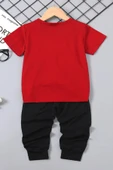 Çocuk YazılıKalp baskılı Pamuklu Tshirt - 2