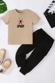 Çocuk Spirit Baskılı Alt - Üst Eşofman Takımı thumbnail 2