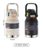 Shotay Çelik Termos Matara Phone Holder 1000Ml Somon - 3