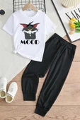 Çocuk Mood Baskılı Alt - Üst Eşofman Takımı - 1