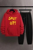 Unisex Shut Up Baskılı Eşofman Takımı - 5