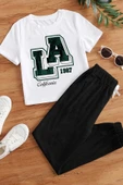 Çocuk Los Angles Baskılı Alt - Üst Eşofman Takımı thumbnail 4