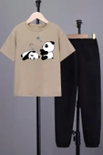 Çocuk Sleep Panda Alt - Üst Eşofman Takımı - 5