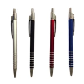 Steelpen 1403 Classic Metal Tükenmez Kalem (Kırmızı-Füme-Mat Gümüş-Lacivert) thumbnail 5