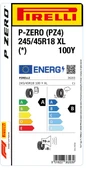 Pirelli 245/45R18 100Y Xl P-Zero * P-Zero Pz4 A-B-70 Yaz Oto Lastiği (Üretim Yılı: 2024) - 2