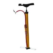 Klasik Bisiklet Pompası El Tipi Ayak Tutamaklı Standart Plastik Başlıklı ve Uçlu Metal Borulu 1 Adet thumbnail 2