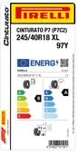 Pirelli 245/40R18 97Y Xl Cınturato P7 P7C2 B-A-71 Yaz Oto Lastiği (Üretim Tarihi: 2024) - 2