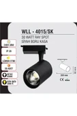Forest Ray Spot Siyah Boru Kasa 30w Günışığı - 2