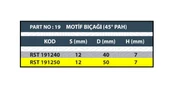 RESİSTE D:50 CNC MOTİF BIÇAĞI 150° - 3