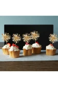 5'li Işıltılı Folyo Cupcake Süsleri - 4