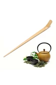 Bambu Whisk Bambu Scoop Çayı İçin El Yapımı 3 Parça Bambu Karıştırıcı, Geleneksel Kaşık & Bambu - 5