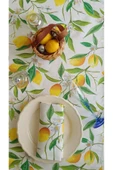 Polyester Runner 44x150 Cm Ve 4 Peçete 45x45cm Limon Çiçeği Serisi - 1