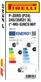 Pirelli 245/35R21 96Y Xl *-Mo-Sncs P-Zero Pz4B-A-70  Lastiği (Üretim Yılı: 2023) thumbnail 2