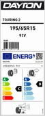 Dayton 195/65R15 91V Tourıng 2 C-B-71 Yaz Oto Lastiği (Üretim Yılı: 2025) thumbnail 2