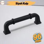 Alfa Metal Siyah Kulp 96 mm 9.6 cm Mobilya Çekmece Kulplar Mutfak Dolabı Dolap Kapak Kulp Kulb Kulpu thumbnail 1