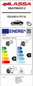 Lassa 155/65R14 79T Xl Multıways 2 D-C-70 4 Mevsim Oto Lastiği (Üretim Yılı: 2025) thumbnail 2