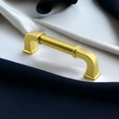 Alfa Metal Mat Gold Altın Kulp 96 mm Mobilya Çekmece Mutfak Dolabı Dolap Kapak Kulpları Kulb Kulpu thumbnail 7