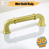 Alfa Metal Mat Gold Altın Kulp 96 mm Mobilya Çekmece Mutfak Dolabı Dolap Kapak Kulpları Kulb Kulpu thumbnail 1